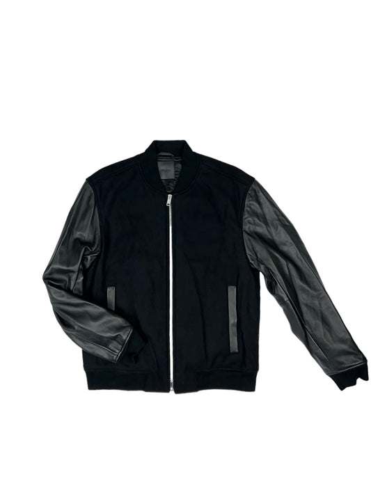 Theory Leather Bomber Jacket