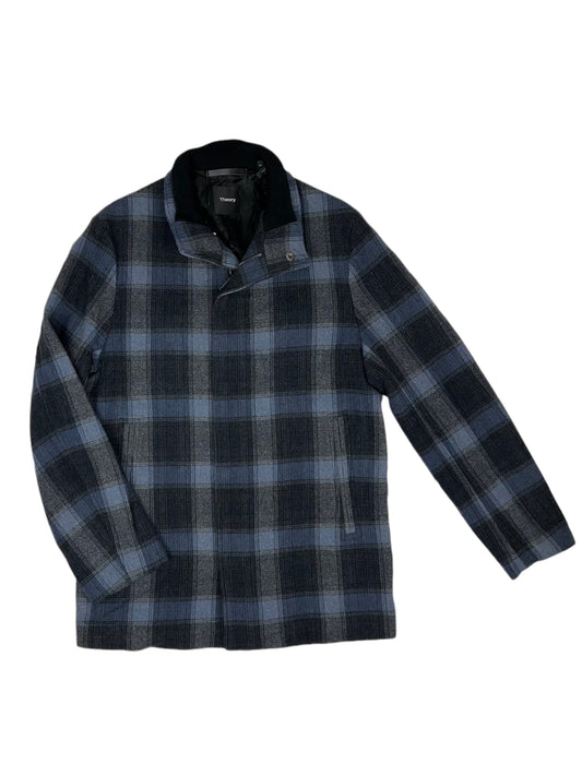 Theory Plaid Down Coat